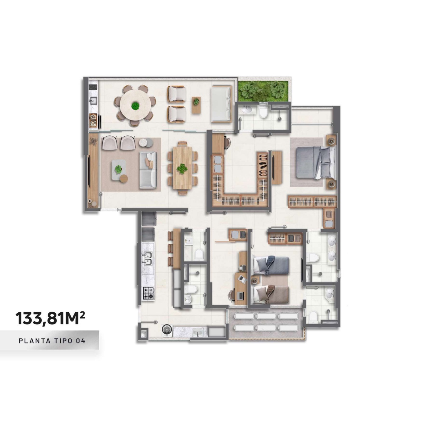 Planta tipo do Mont Blanc Hill — foto 4